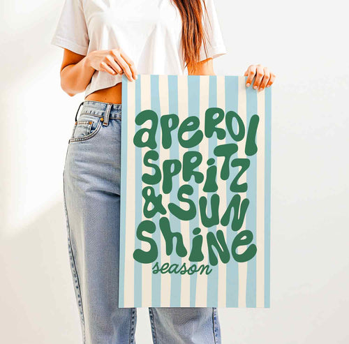 Aperol Spritz & Sunshine Season — Printable Wall Art