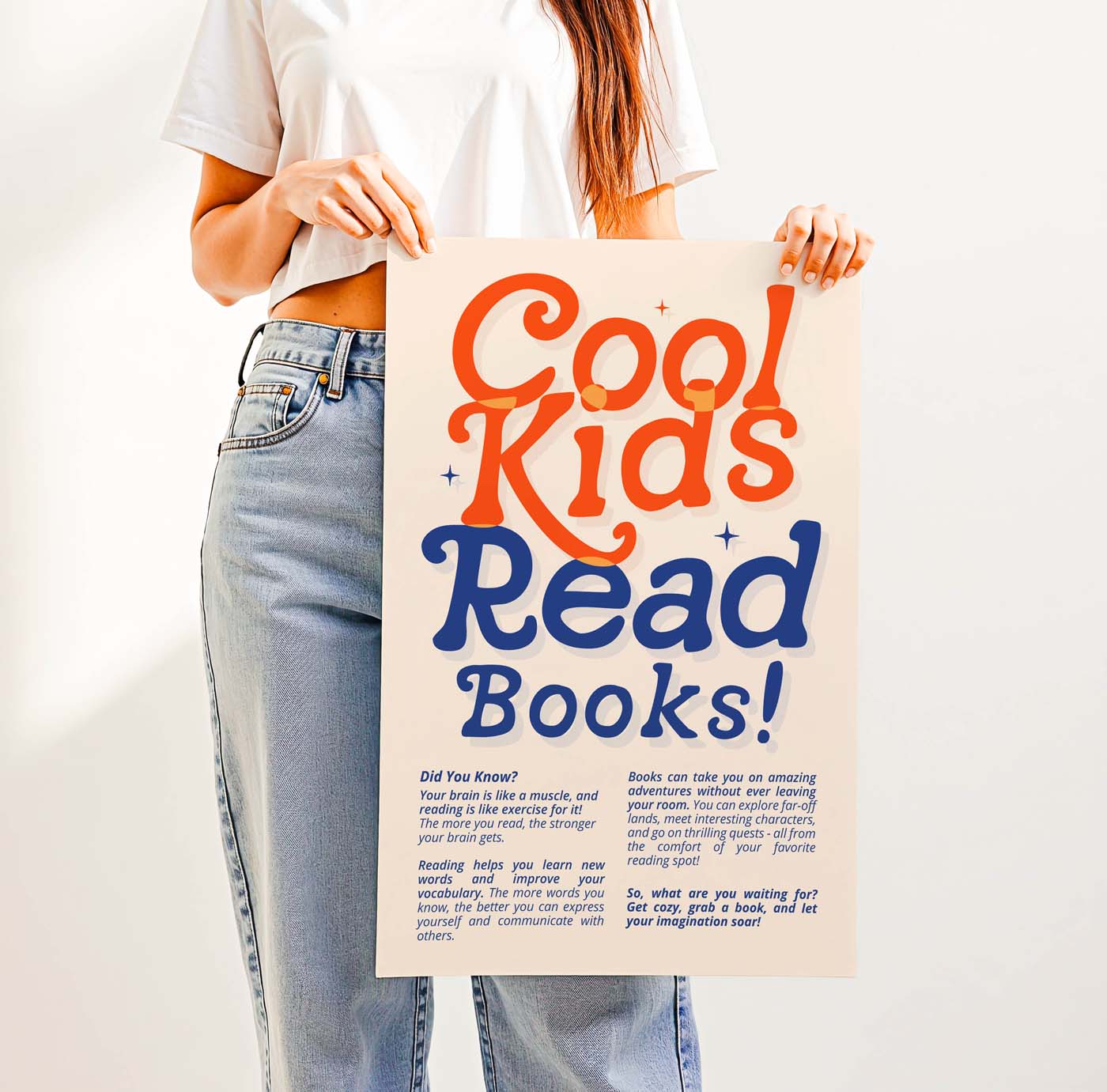 Cool Kids Read Books — Printable Wall Art