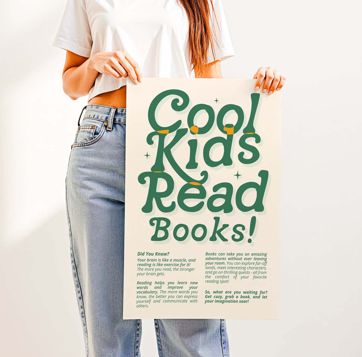 Cool Kids Read Books — Printable Wall Art