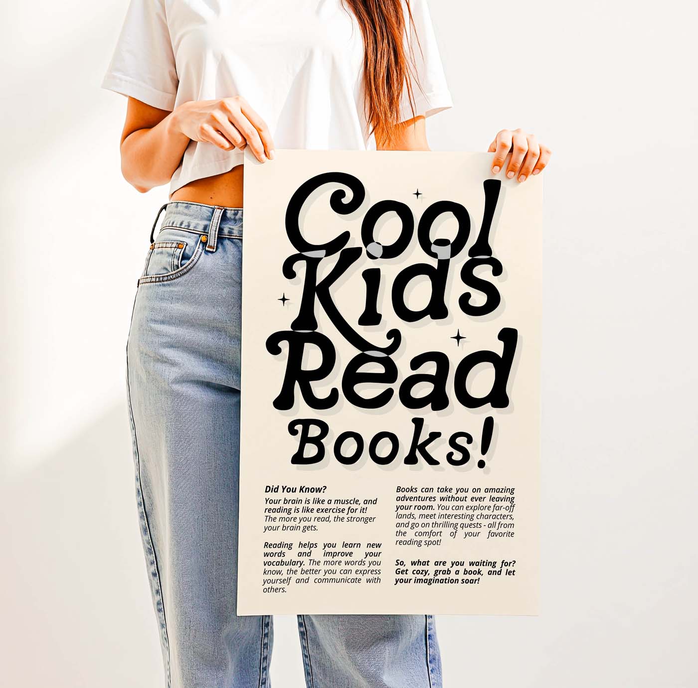 Cool Kids Read Books — Printable Wall Art