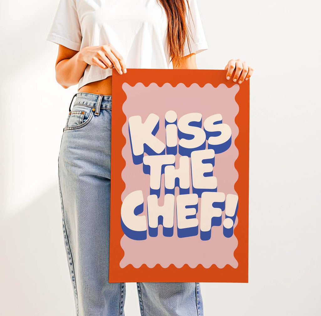 Kiss the Chef — Printable Wall Art