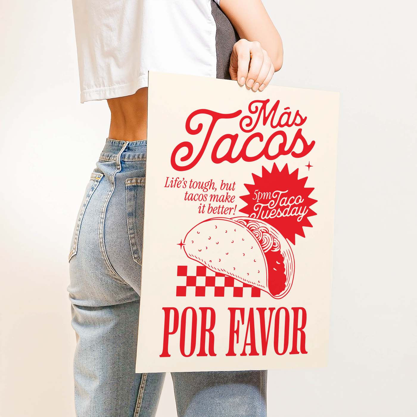 Más Tacos Por Favor — Printable Wall Art