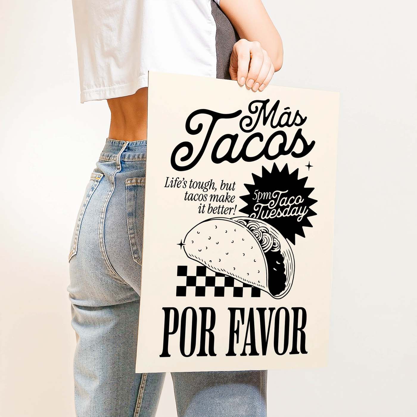 Más Tacos Por Favor — Printable Wall Art