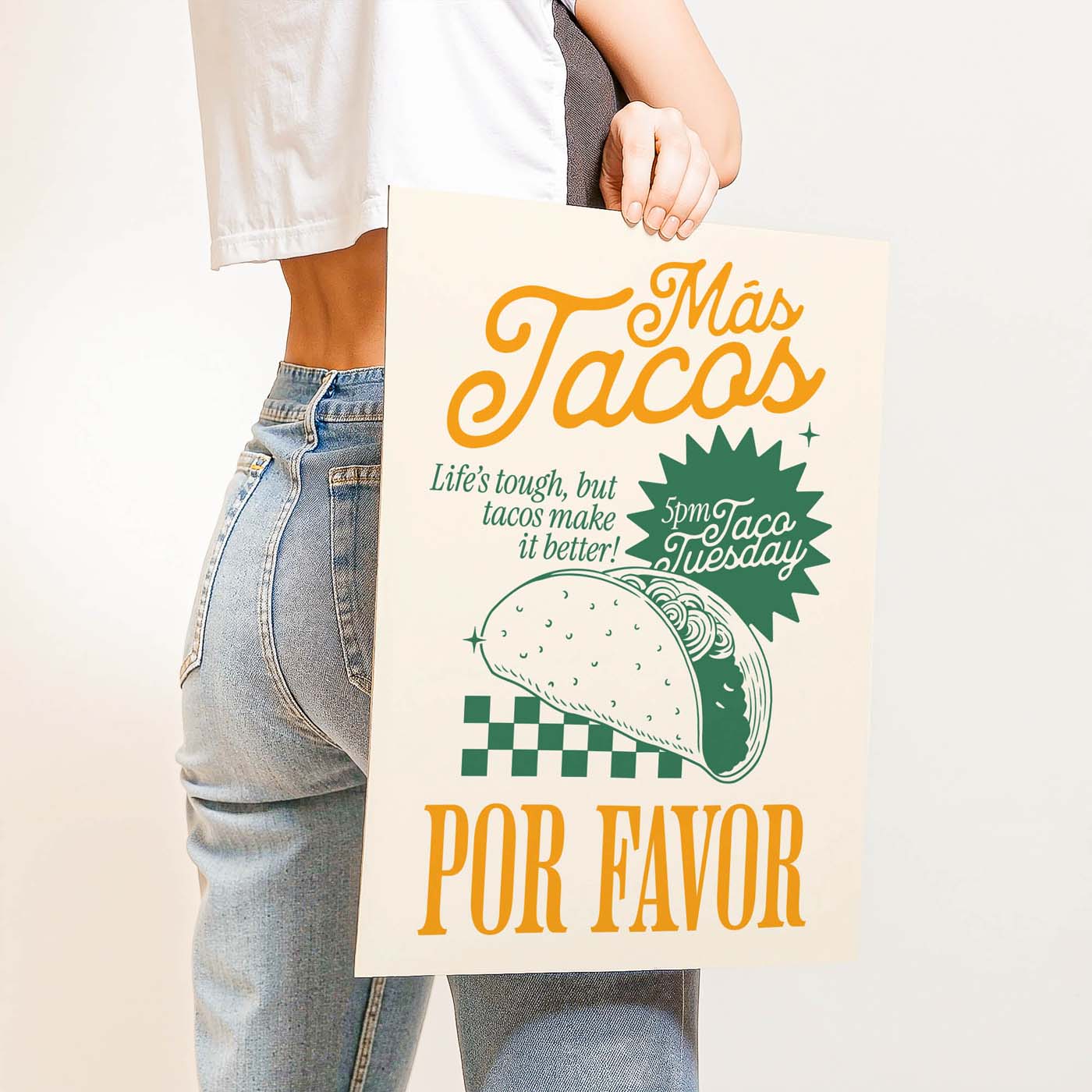 Más Tacos Por Favor — Printable Wall Art