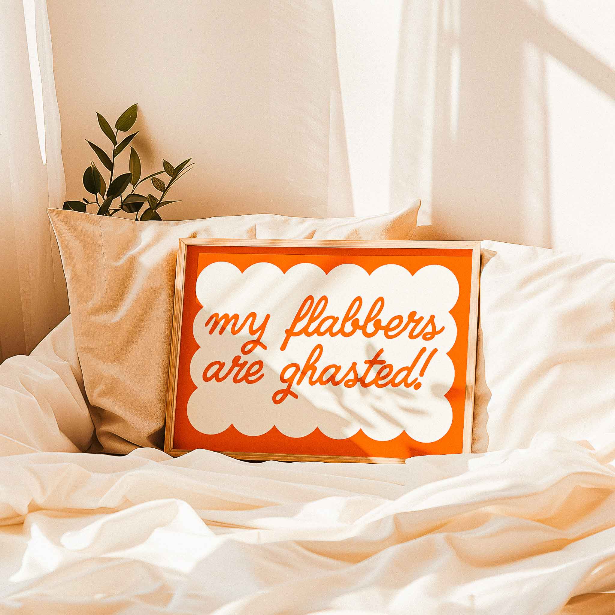 Humorous retro wall art print that reads 