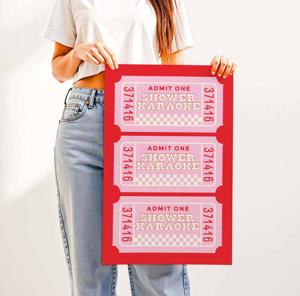 Shower Karaoke — Printable Wall Art