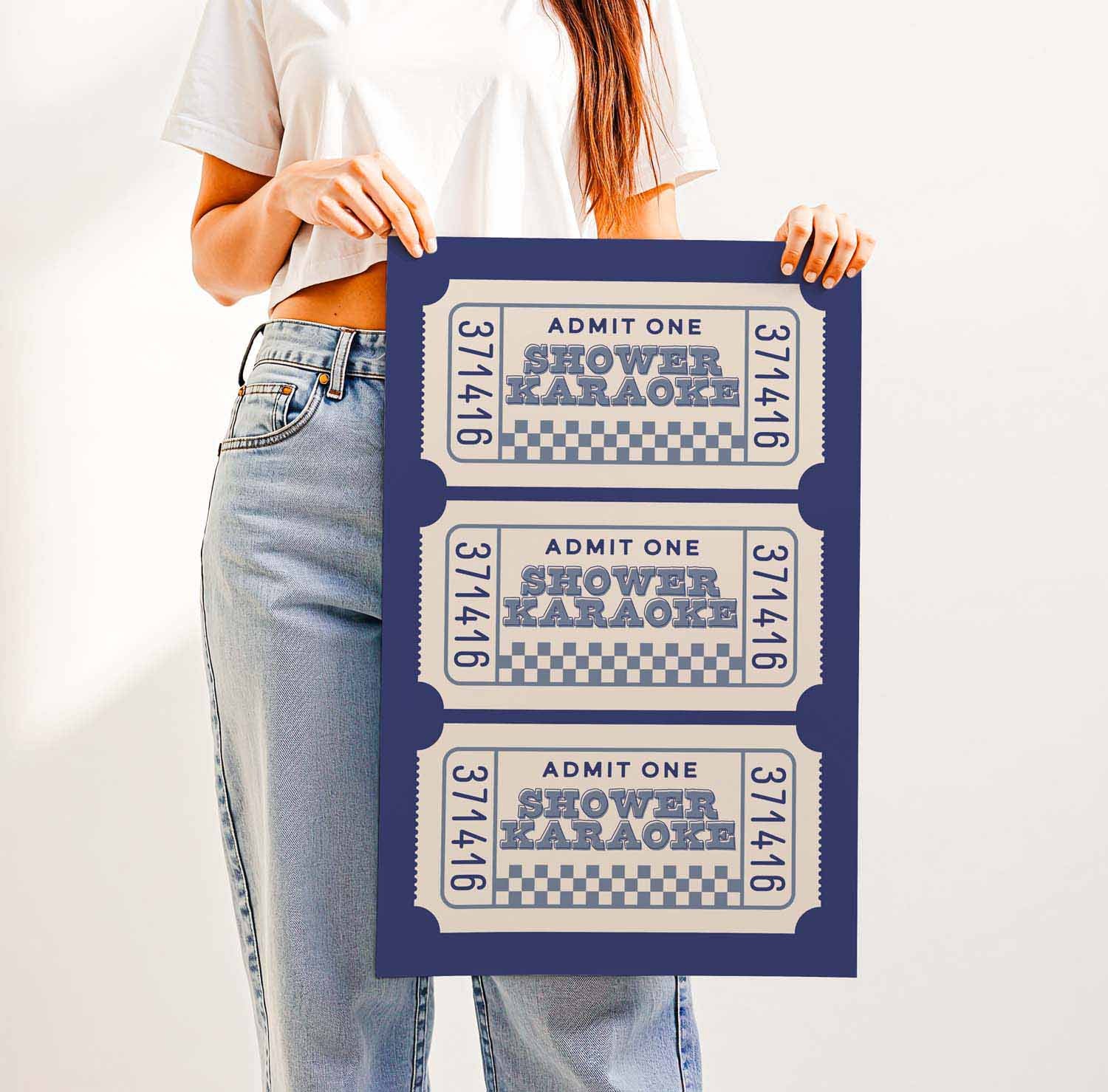 Shower Karaoke — Printable Wall Art