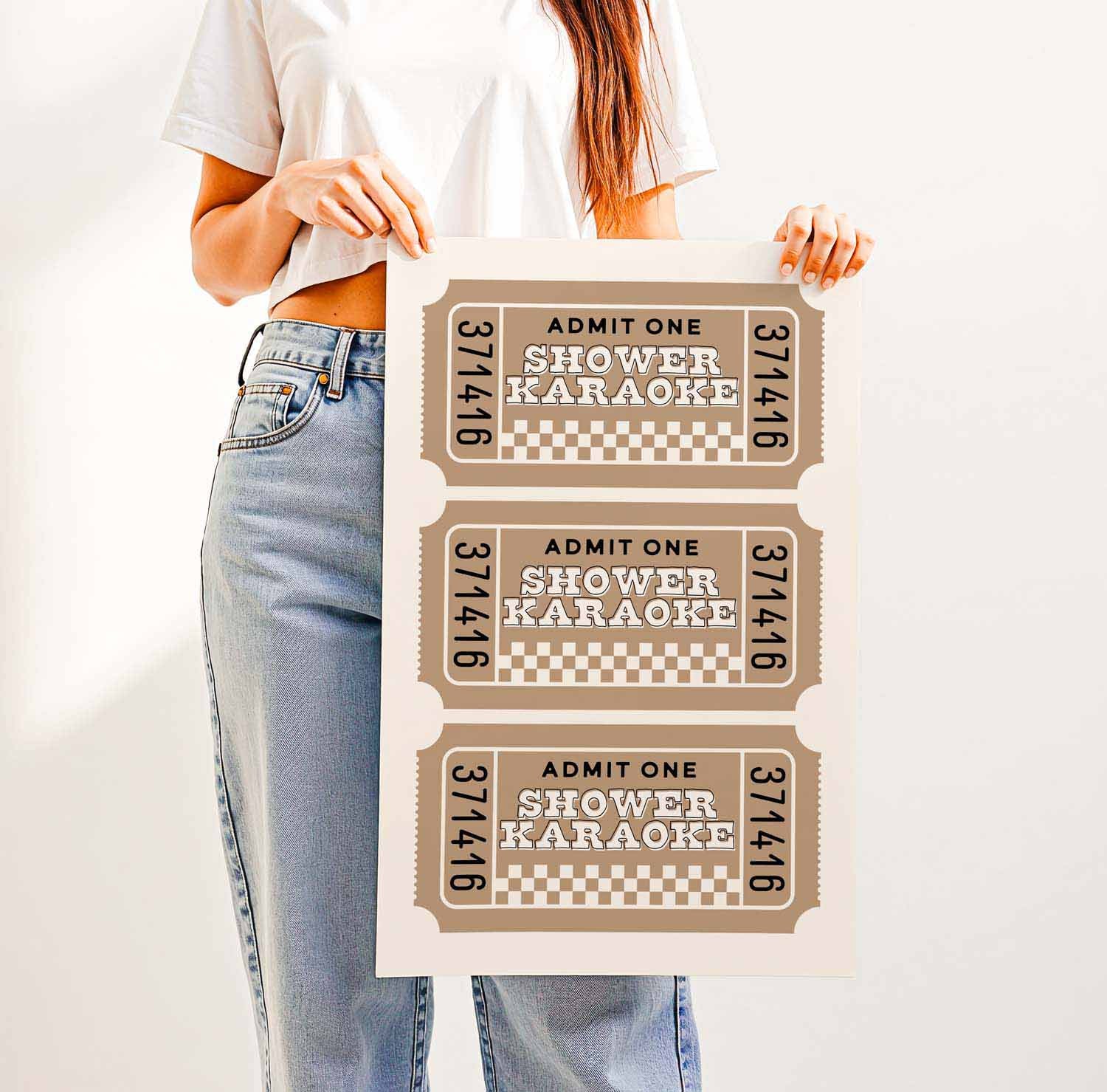 Shower Karaoke — Printable Wall Art