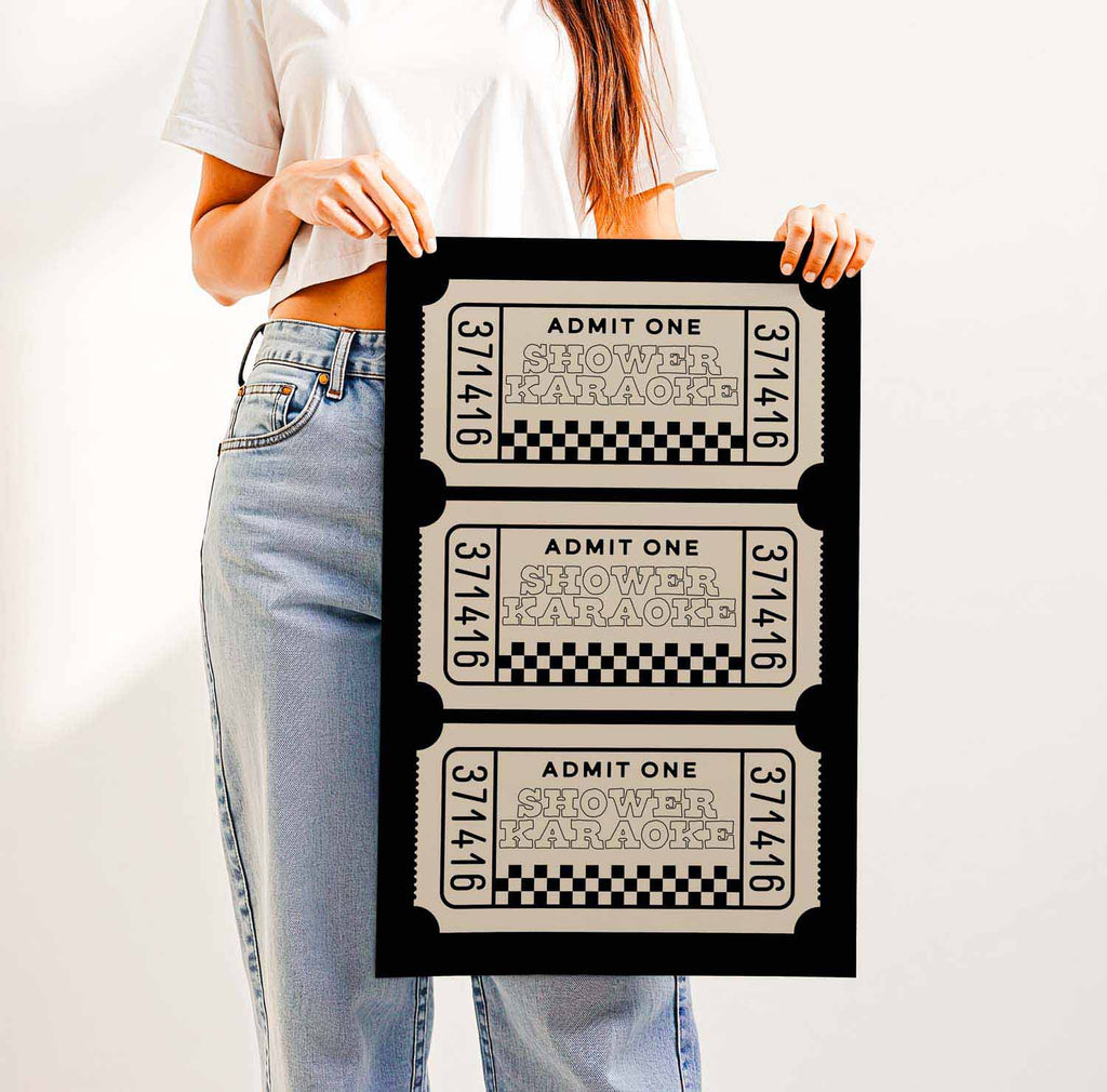 Shower Karaoke — Printable Wall Art