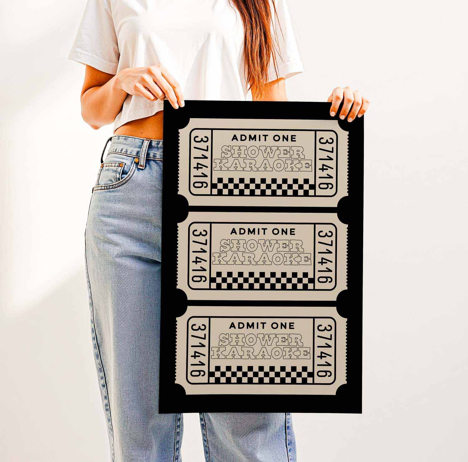 Shower Karaoke — Printable Wall Art